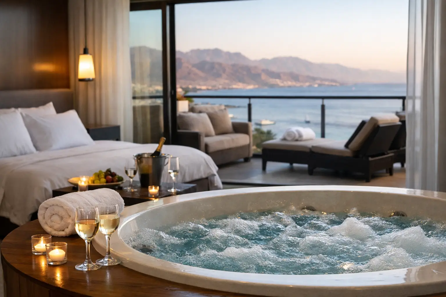 suite in eilat for couple with jacuzzi